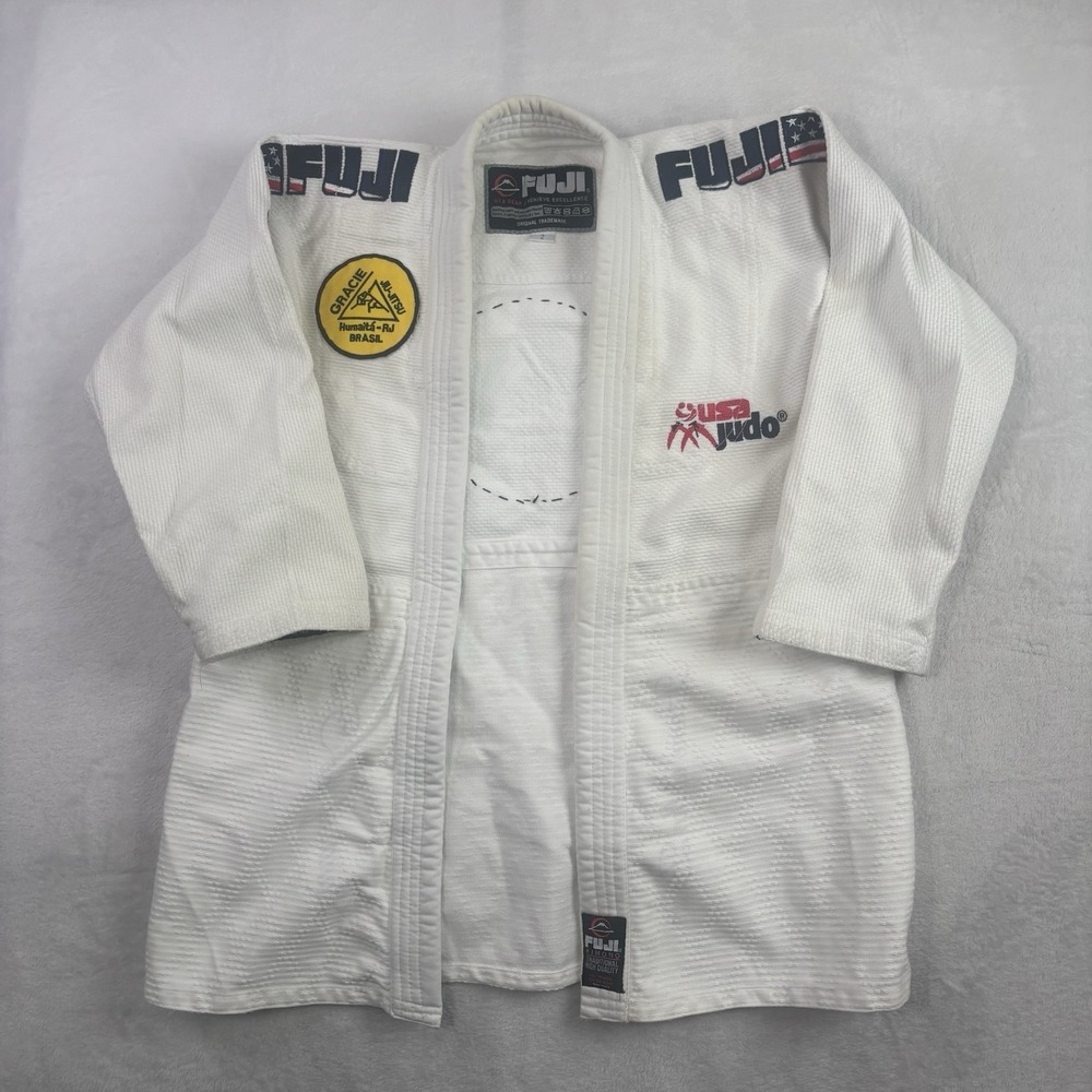 FUJI USA Gracie Jiu-Jitsu Gear GI White Kimono Men's Size 2
